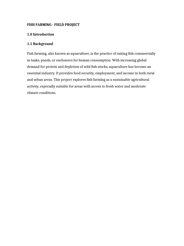 Fish Farming | PDF | Agriculture | Aquaculture