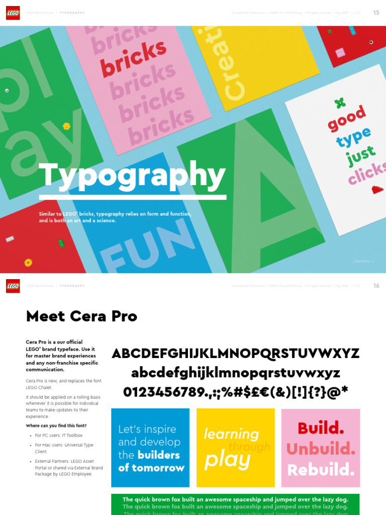 LEGO Typography Guidelines and Usage | PDF | Typography | Typefaces