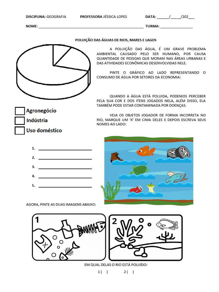 Poluição Dos Rios Adaptadaji | PDF