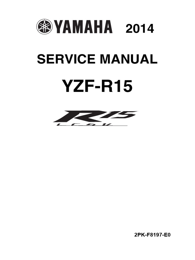 Open R15 V2 Service Manual | PDF | Throttle | Fuel Injection, image size:768x1024