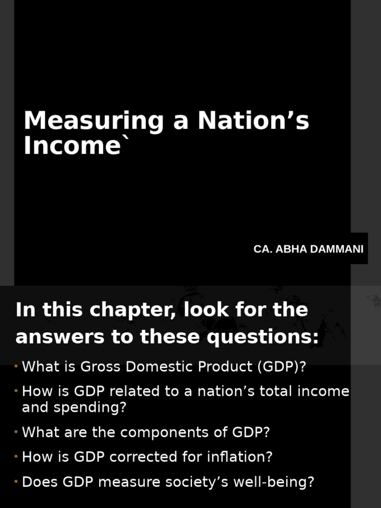 Understanding GDP and National Income | PDF | Gross Domestic Product ...