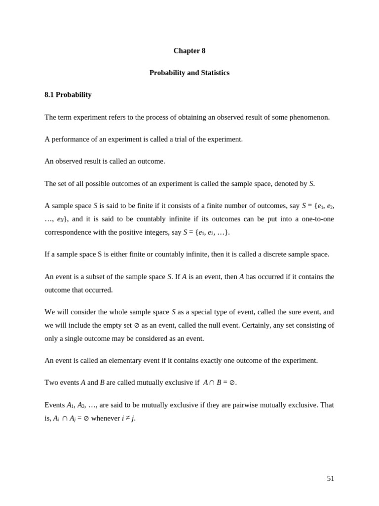 Probability and Statistics Overview | PDF | Statistics | Statistical ...