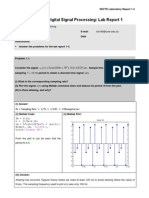 Ecte301 Laboratory Report