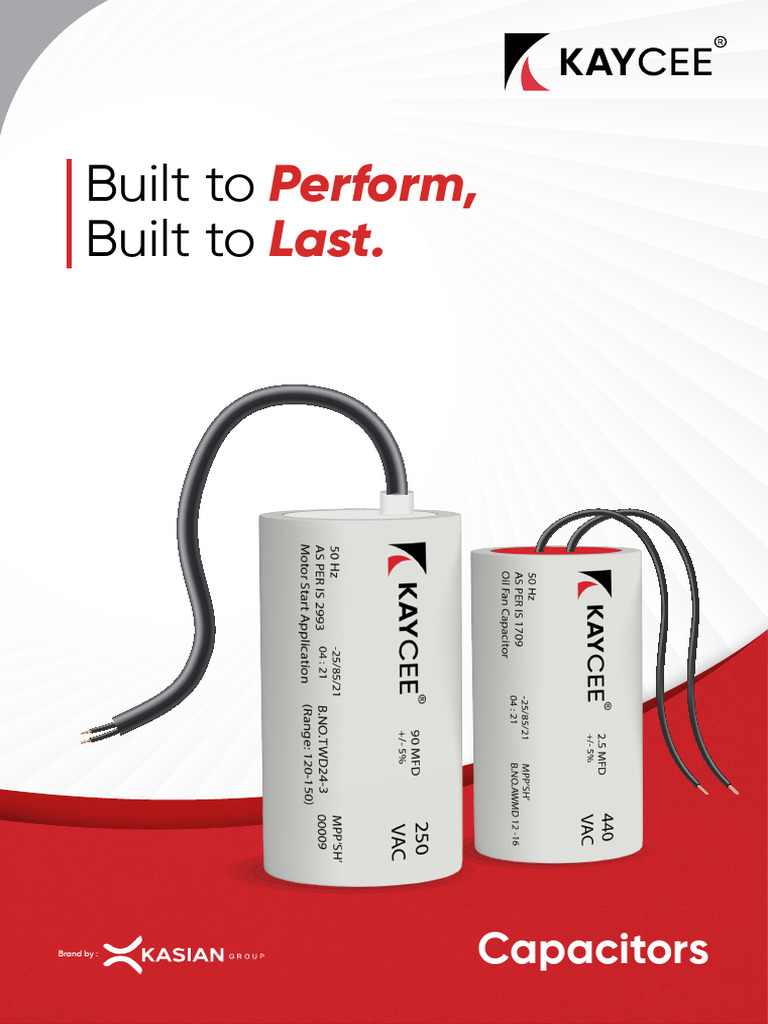 KAYCEE Capacitors: Performance & Reliability | PDF | Capacitor ...