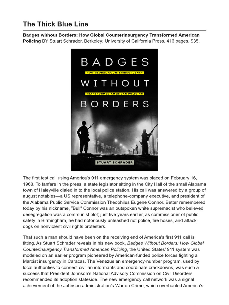 The Thick Blue Line - Bookforum Magazine | PDF | Police | The United States