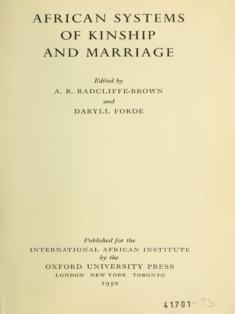 African Kinship and Marriage Systems | PDF | Kinship | Family