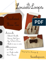 Crocheted Bow Tie Pattern