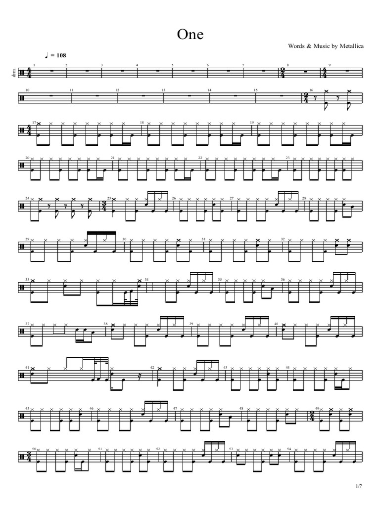Metallica: One Lyrics Document | PDF