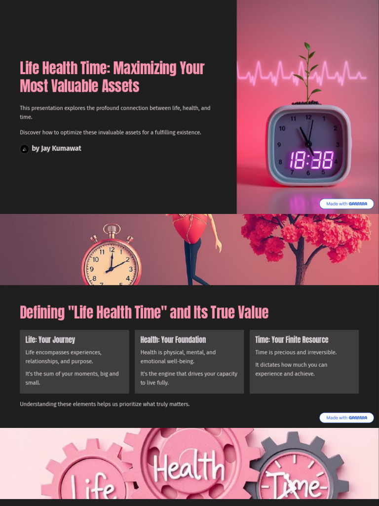 Optimize Life, Health, and Time Effectively | PDF | Time Management ...