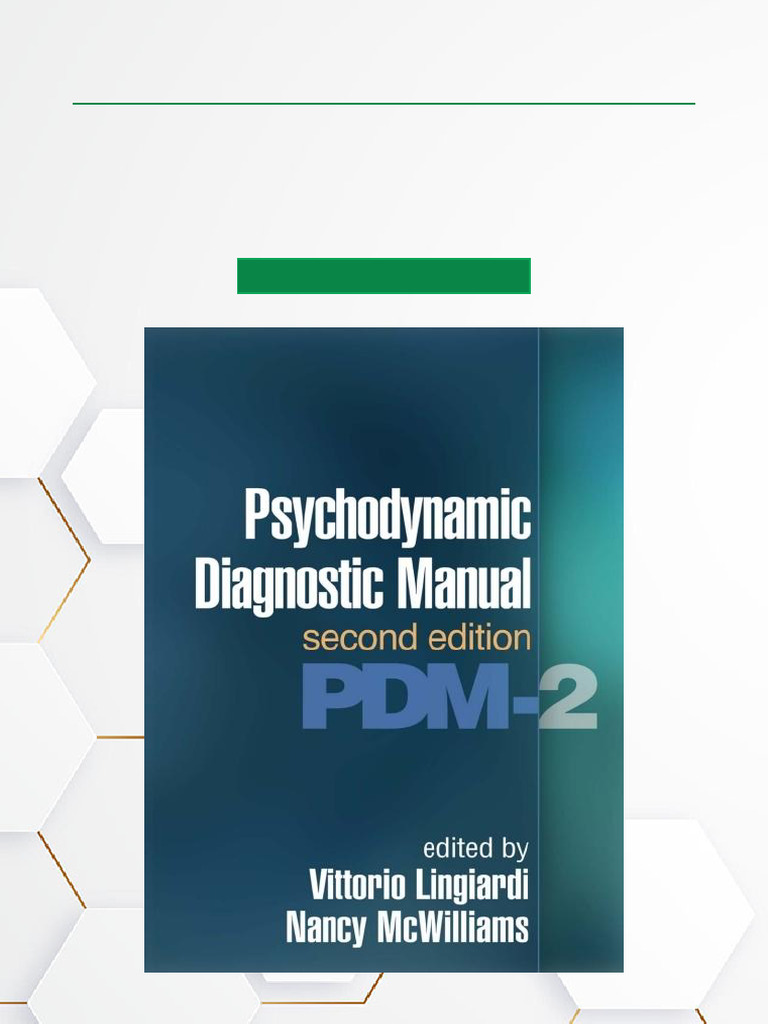 Psychodynamic Diagnostic Manual PDM 2, 2nd Edition Full Book