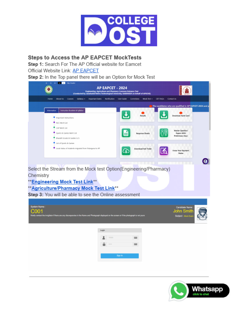 AP Eapcet Mocktests | PDF