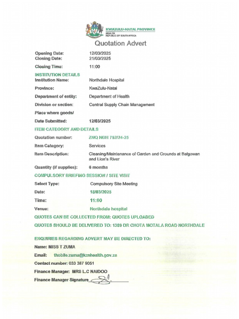 NDH 752 | PDF