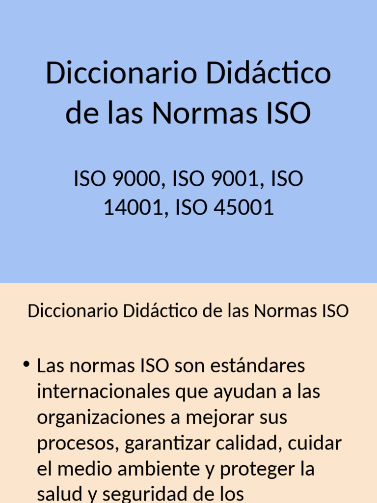 Diccionario ISO Estudiantes | PDF