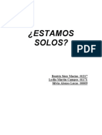 ¿Estamos Solos¿