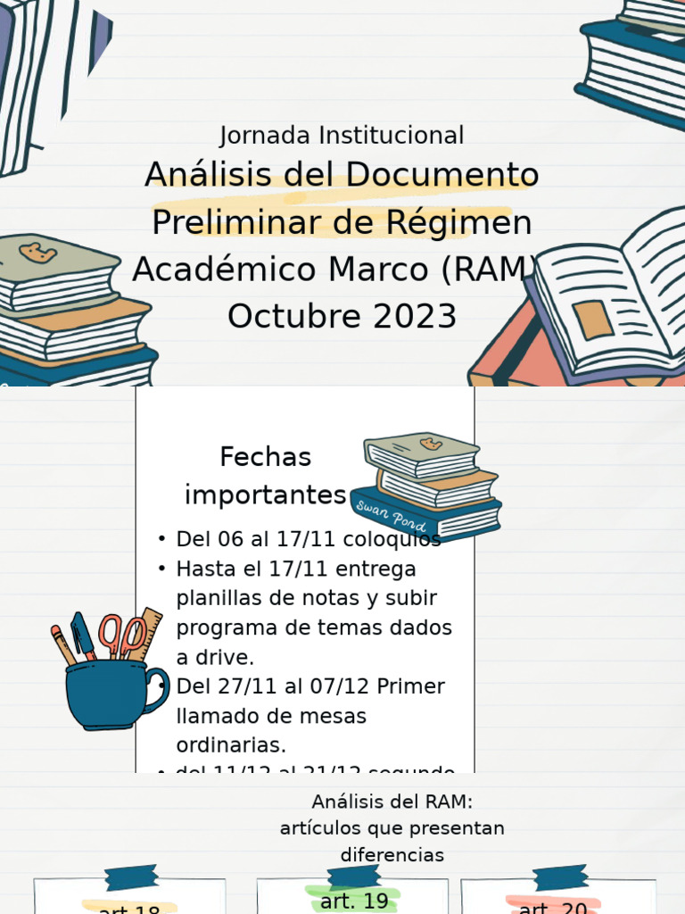 Jornada Institucional Análisis Del RAM | PDF