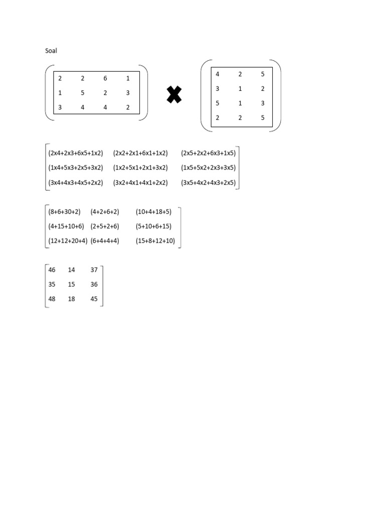 Jawaban MTK Matrix | PDF