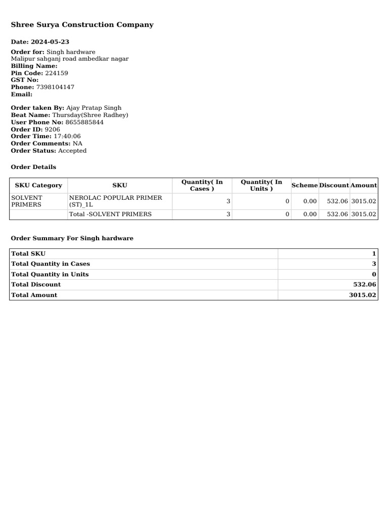 mQ56g1Ke DISTRIBUTORORDERTEMPLATE 539 | PDF