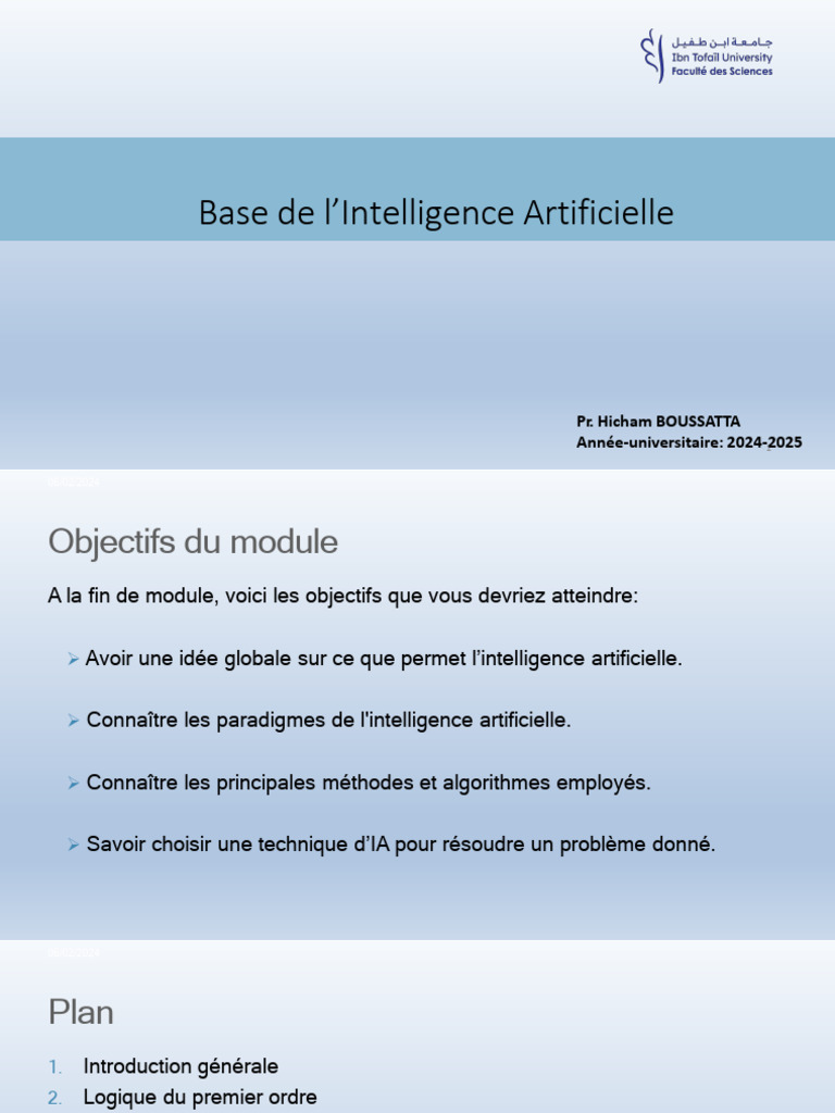 Objectifs de l'Intelligence Artificielle | PDF | Intelligence ...