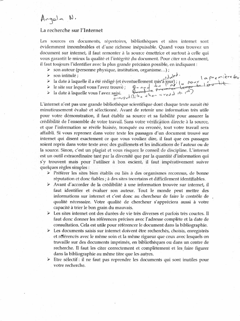 La Recherche Sur L'internet | PDF