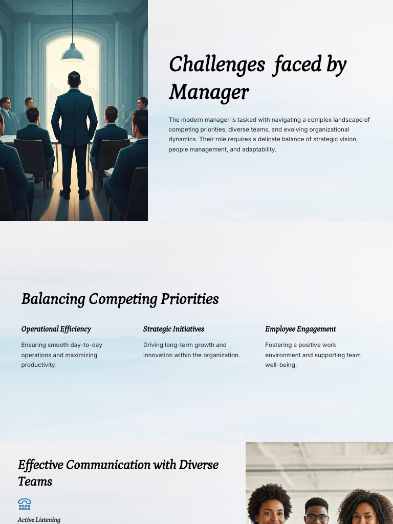 Managerial Challenges and Solutions Guide | PDF | Empowerment | Cognition