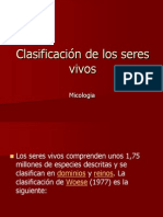 Clasificacion de Los Seres Vivos