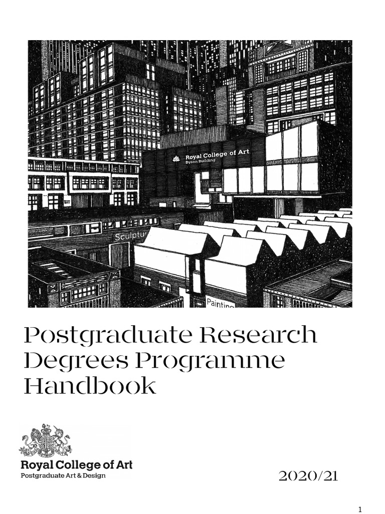 RCA Postgraduate Research Handbook 2020/21 | PDF | Doctor Of Philosophy ...
