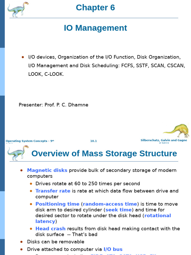 I/O Management and Disk Scheduling Techniques | PDF | Hard Disk Drive ...