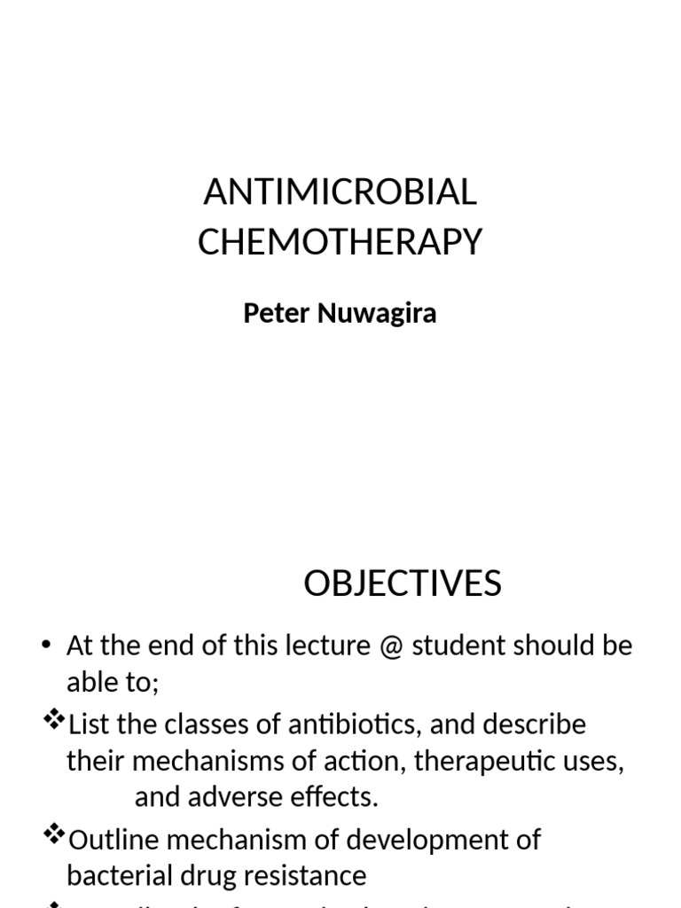 Complete Antimicrobial Chemotherapy | PDF | Beta Lactamase | Penicillin