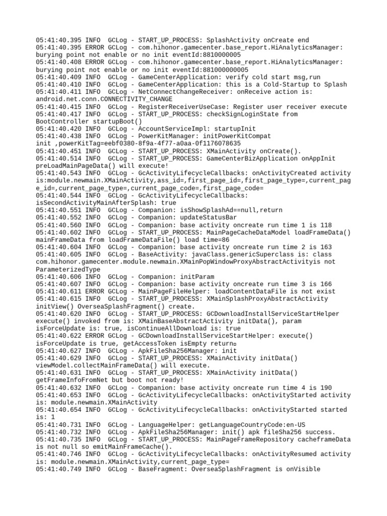 GameCenter Startup Process Logs | PDF | Computer Science | Network ...