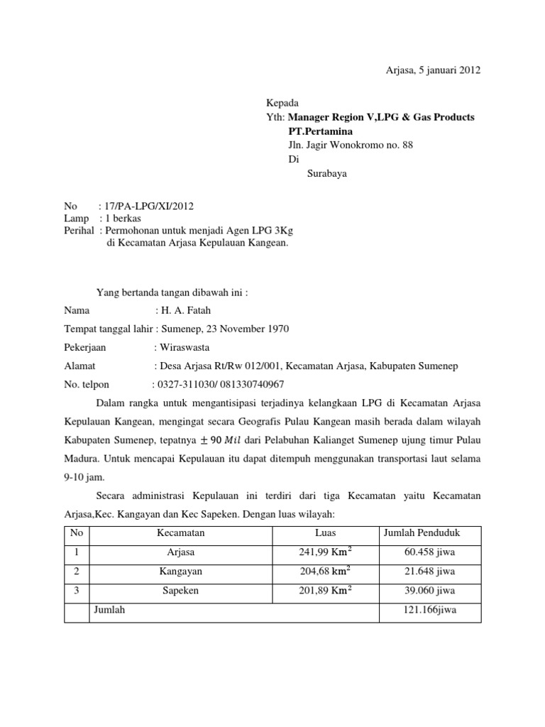 Contoh Surat Lamaran Pt Pertamina - Kumpulan Contoh Gambar