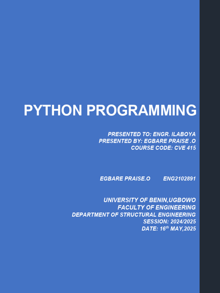 Cve 415 | PDF