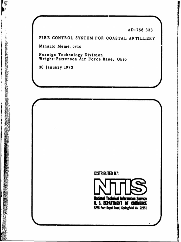 Fire Control System For Coastal Artillery | PDF | Radar | Artillery Battery