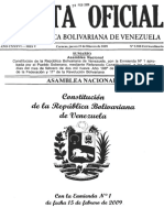 Constitucion Actual de Venezuela