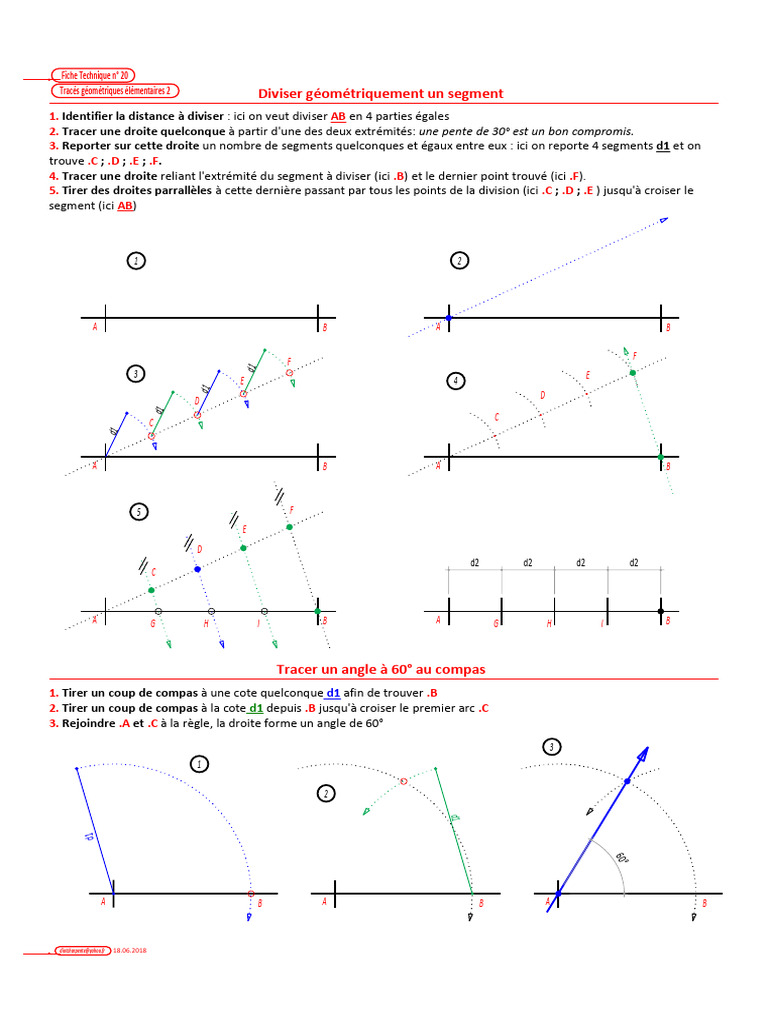 Techniques de division et angles géométriques | PDF | Géométrie ...