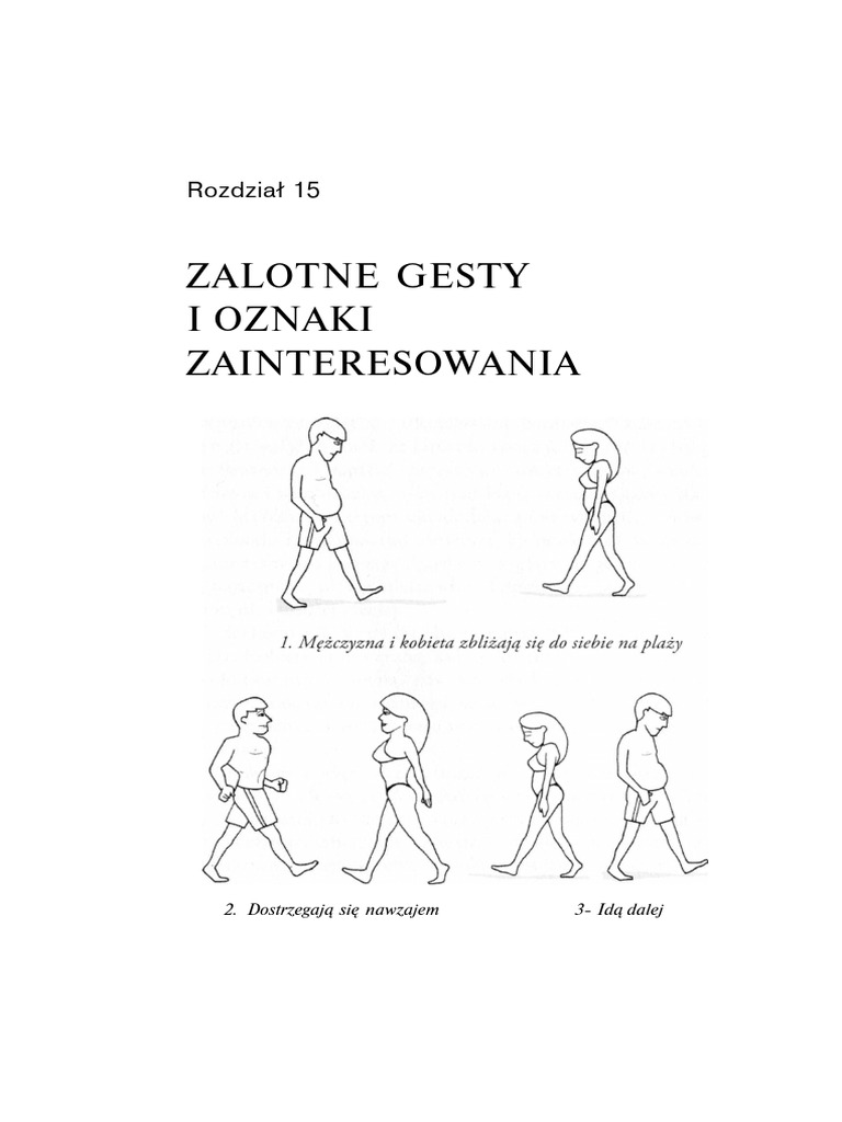 Zalotne Gesty I Oznaki Zainteresowania: Rozdział 15 | PDF