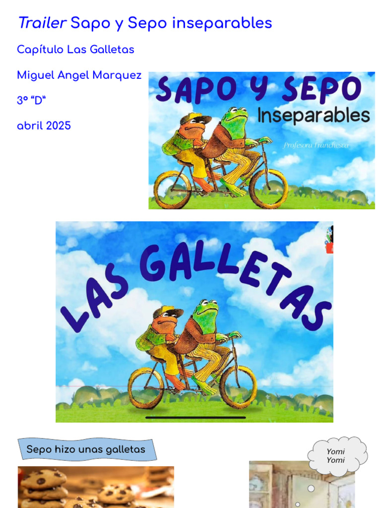 Galletas de Sapo y Sepo | PDF