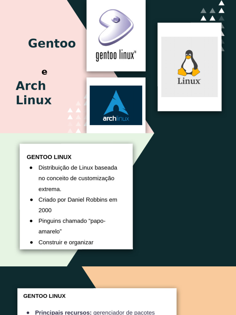 Comparação entre Gentoo e Arch Linux | PDF