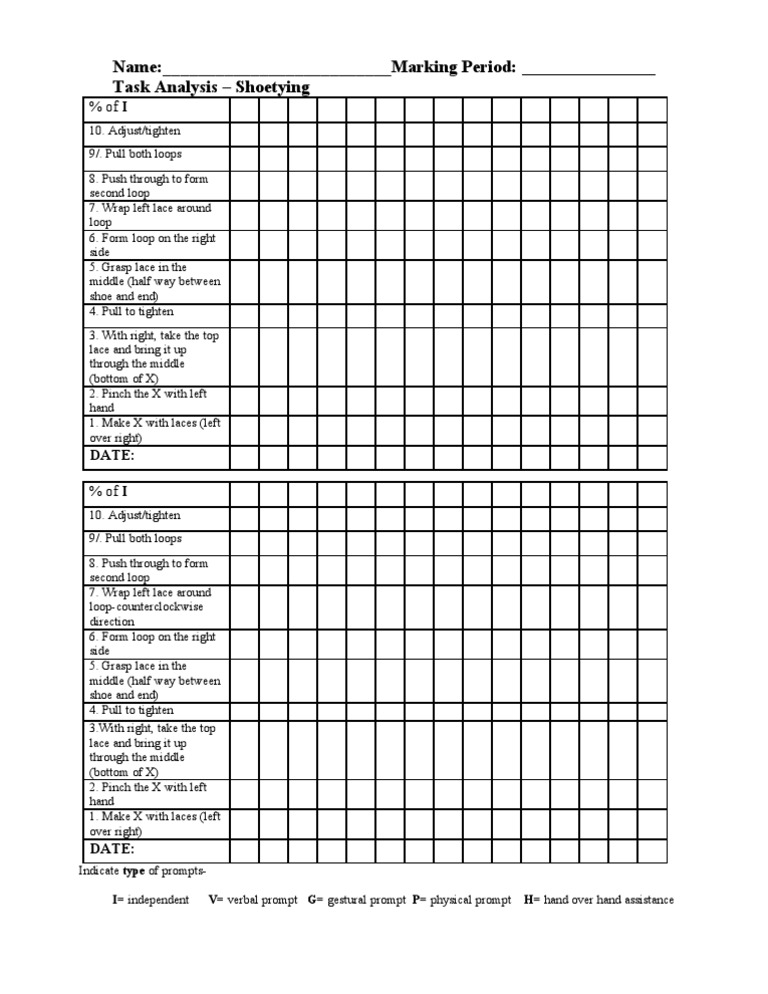 Curated visual reference: Step By Step Printable Shoelace Tying Worksheets Reference: Shoelace Tying Steps Pdf Teaching Methods Materials