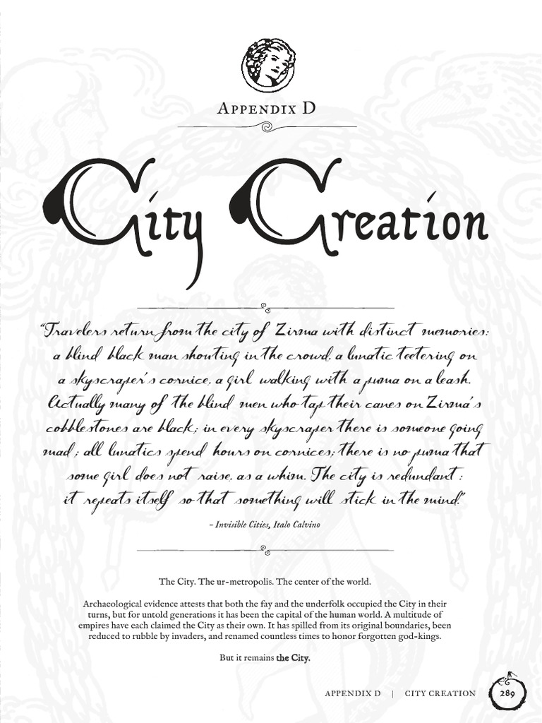 City Creation Rules for RPGs | PDF | Candle