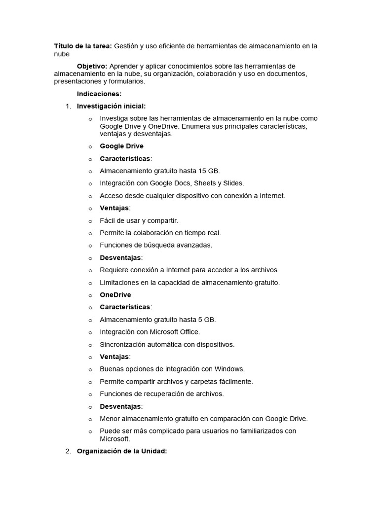 Herramientas de Almacenamiento en la Nube | PDF | Archivo de ...
