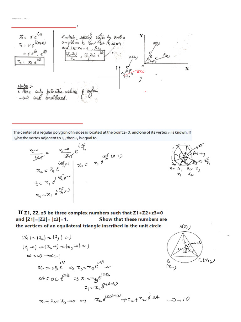 3 Complex Numbers-Rotation | PDF