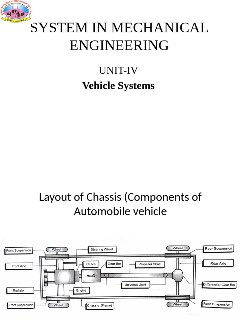 Vehicle Systems and Chassis Layouts | PDF | Manual Transmission | Axle