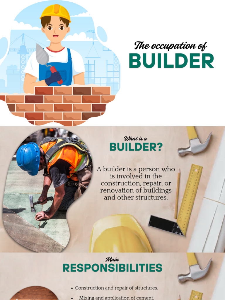 The Occupation of Builder | PDF