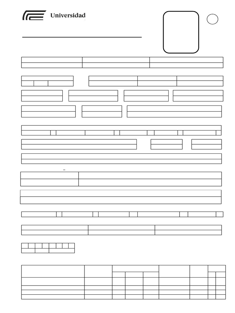 Ficha de Datos Personales Docente | PDF