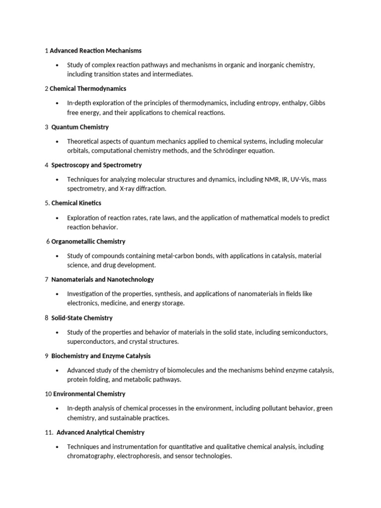1 Advanced Reaction Mechanisms | PDF | Chemistry | Chemical Reactions