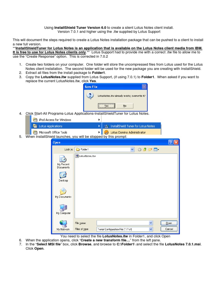 Download Installshield Tuner For Notes