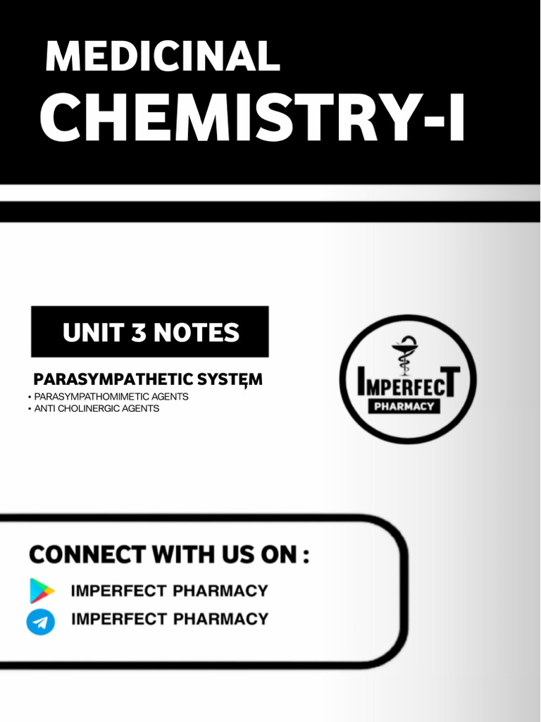 UNIT 3 Medicinal Chemistry I Imperfect Pharmacy | PDF