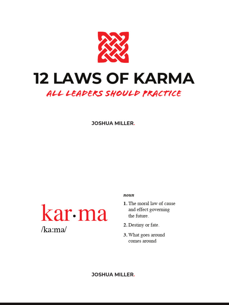 The 12 Laws of Karma Explained | PDF
