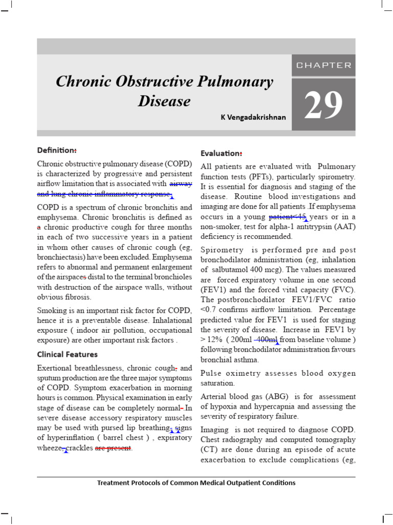 Chp-29 Chronic Obstructive Pulmonary Disease Corrected 1 | PDF ...