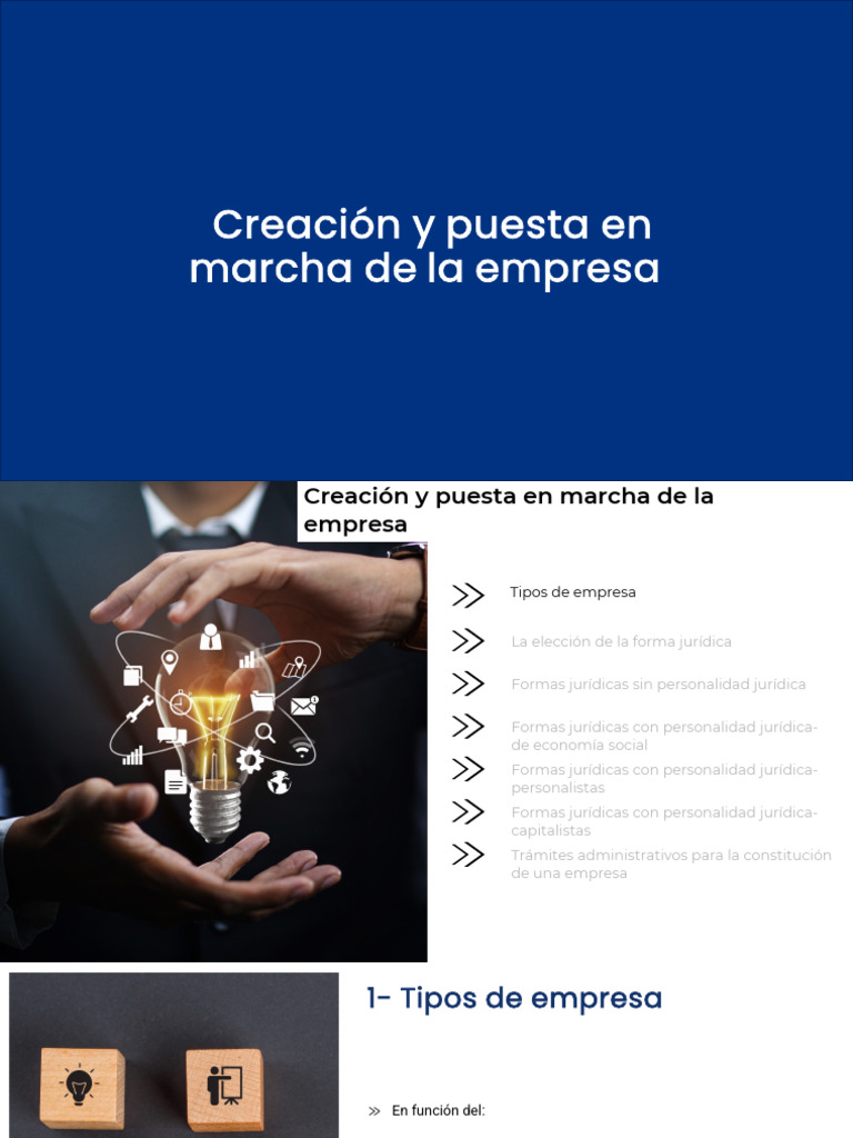 UT4 - Creación y Puesta en Marcha de La Empresa - v2 | PDF | Sociedad ...